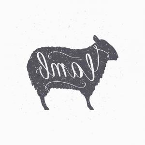 300x300 Sheep Silhouette Lamb Meat Butcher Shop Logo Vector Soidergi