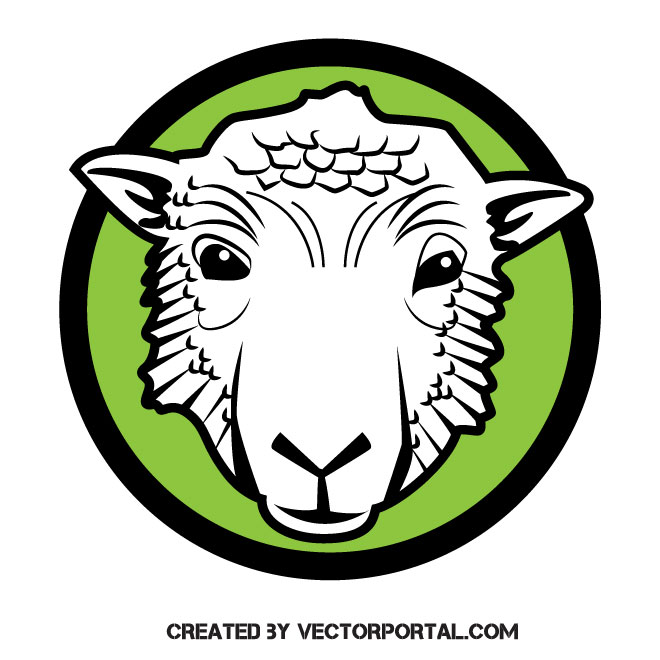 660x660 Sheep Vector Clip Art