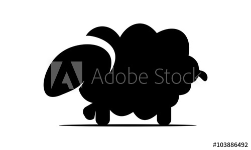 500x300 Black Sheep Logo Vector