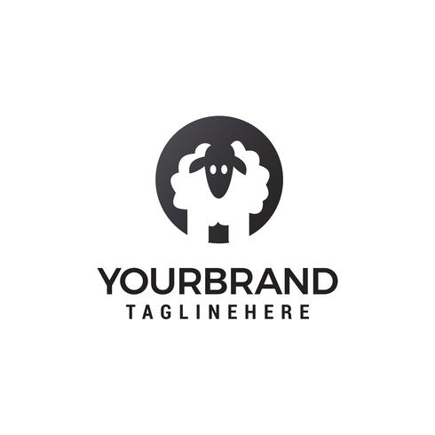 490x490 Sheep Logo Design Concept Template Vector