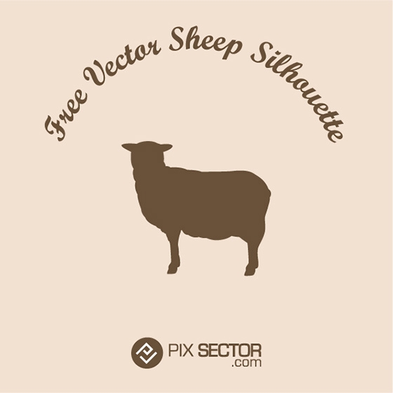 560x560 Free Vector Sheep Silhouette