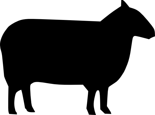 600x444 Sheep Silhouette Clip Art Free Vector In Open Office Drawing