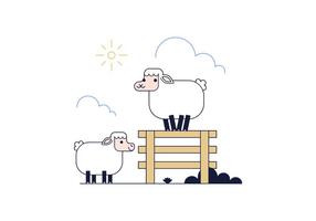 Sheep Free Vector Art 286x200 Sheep Free Vector Art