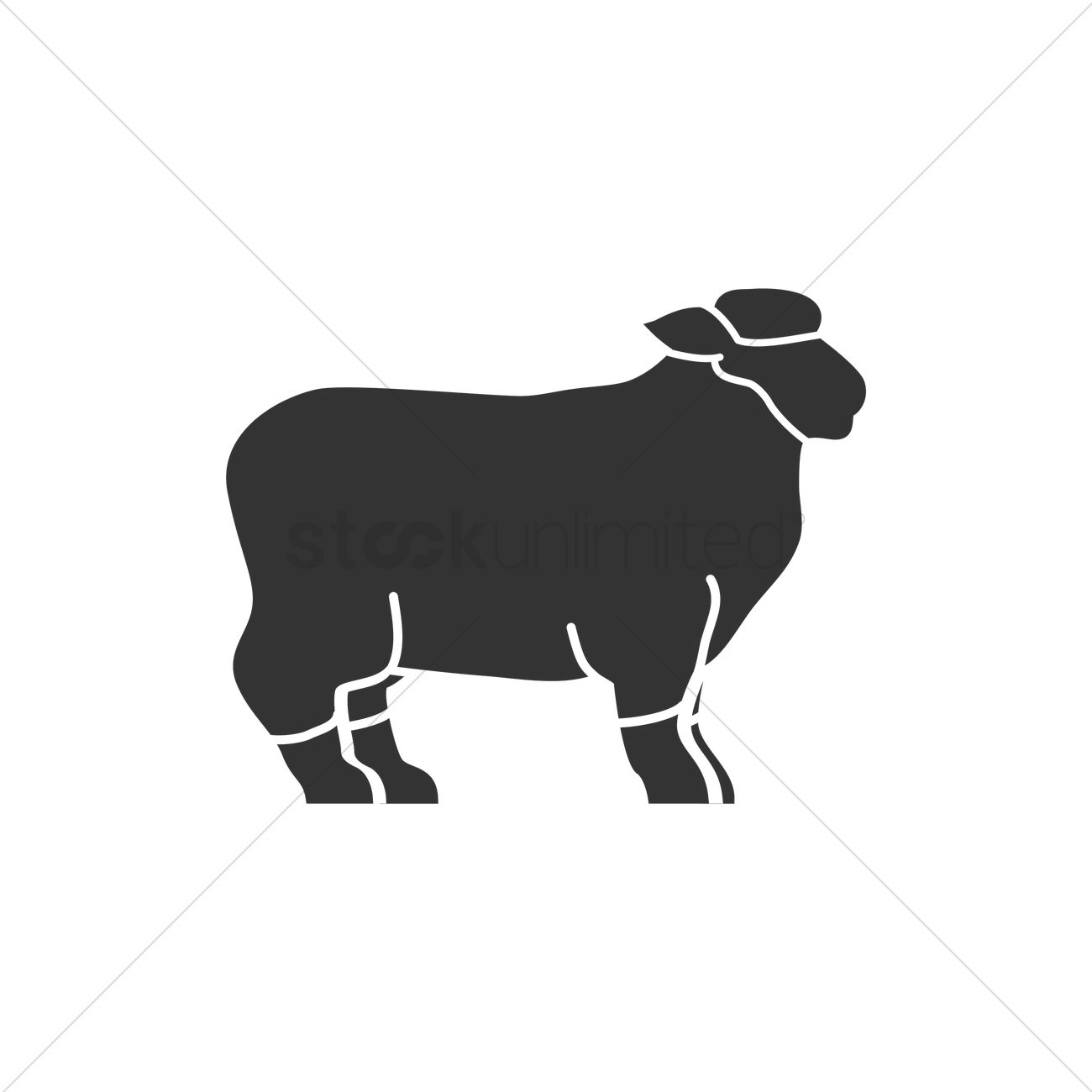 Sheep Vector Image 1300x1300 Sheep Vector Image