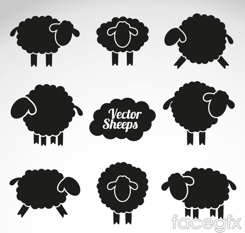 800x763 Free Download Sheep Silhouette Vector Free Vector Includes