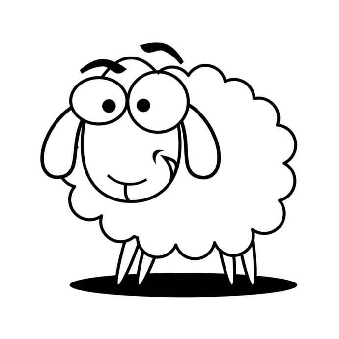 690x690 Sheep Animal Graphics Dxf Png Cdr