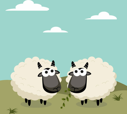 410x368 Sheep Free Vector Download