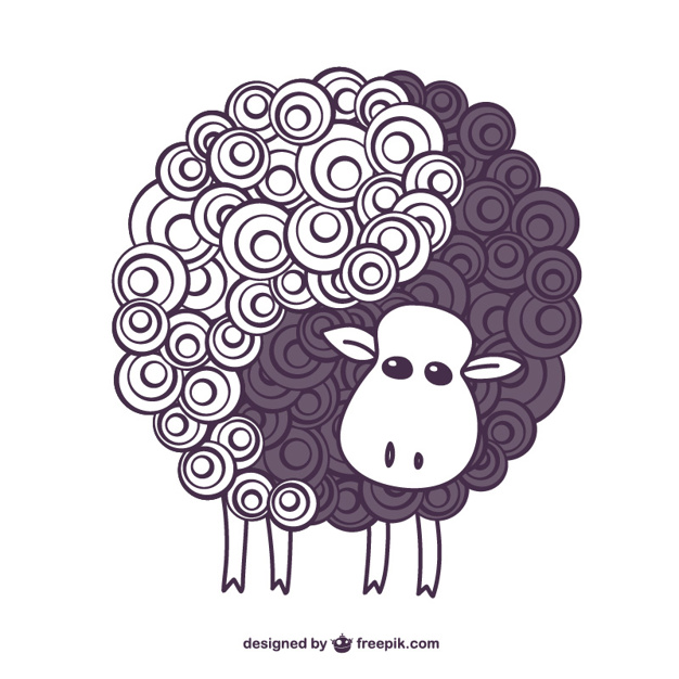 626x626 Vintage Sheep Vector Vector Free Download