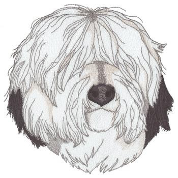 Old English Sheepdog Embroidery Design Annthegran 350x350 Old English Sheepdog Embroidery Design Annthegran
