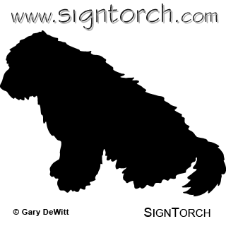 Old English Sheepdog Signtorch, Turning Images Into Vector Cut 320x320 Old English Sheepdog Signtorch, Turning Images Into Vector Cut