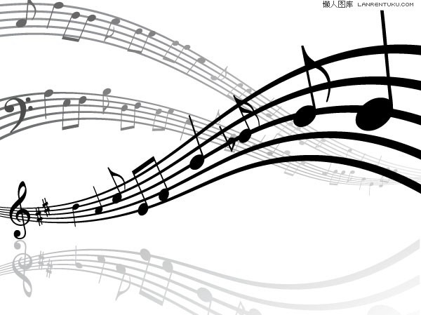 600x449 Vector Background With Sheet Music Musical Notes Graphics