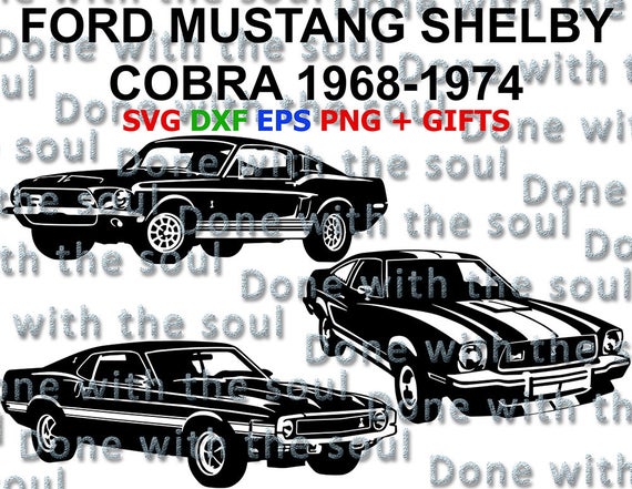 570x441 Ford Mustang Shelby Ford Cobra Shelby Mustang Car Vector Etsy