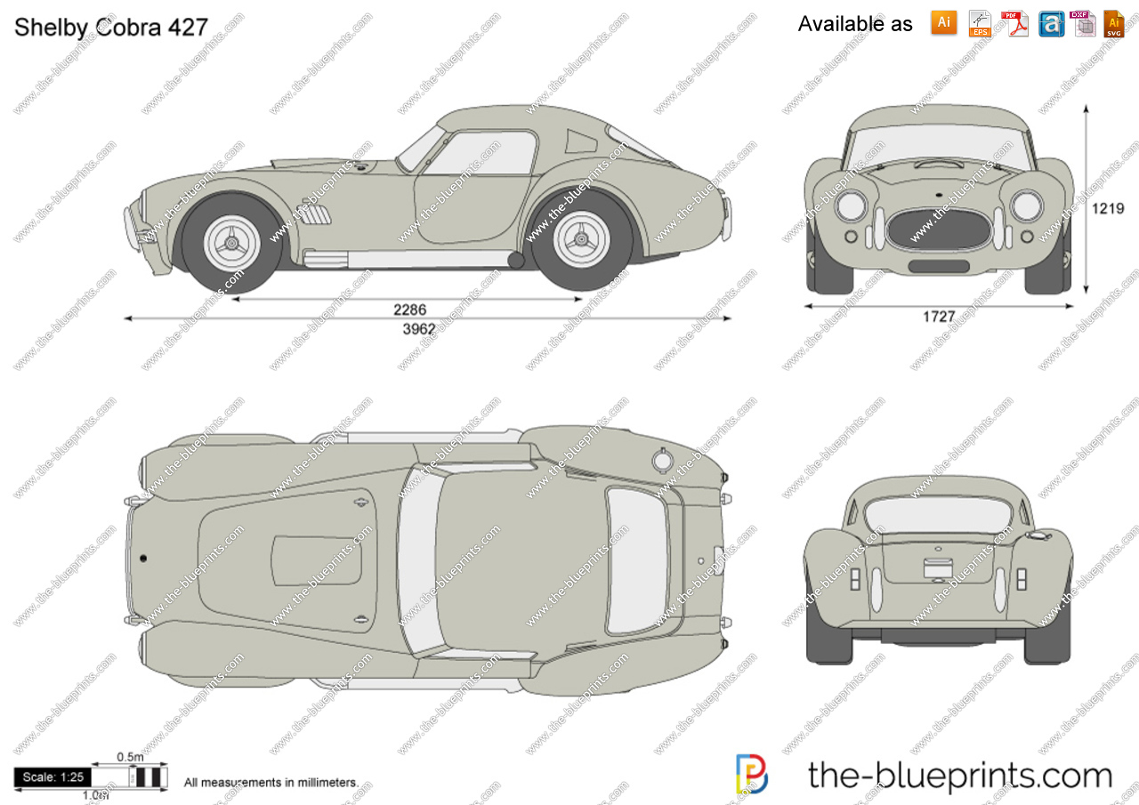 Чертеж shelby cobra