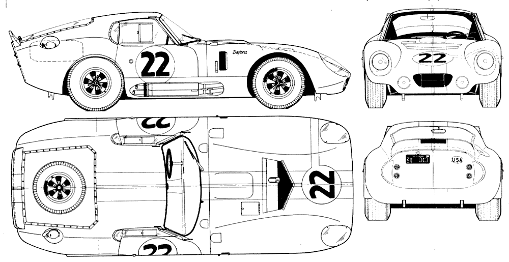 1000x515 Car Blueprints Shelby Cobra Shelby Daytona, Ac Cobra, Ford Gt