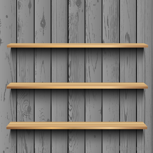 500x500 Dark Wood Wall Background With Shelf Vector Free Download