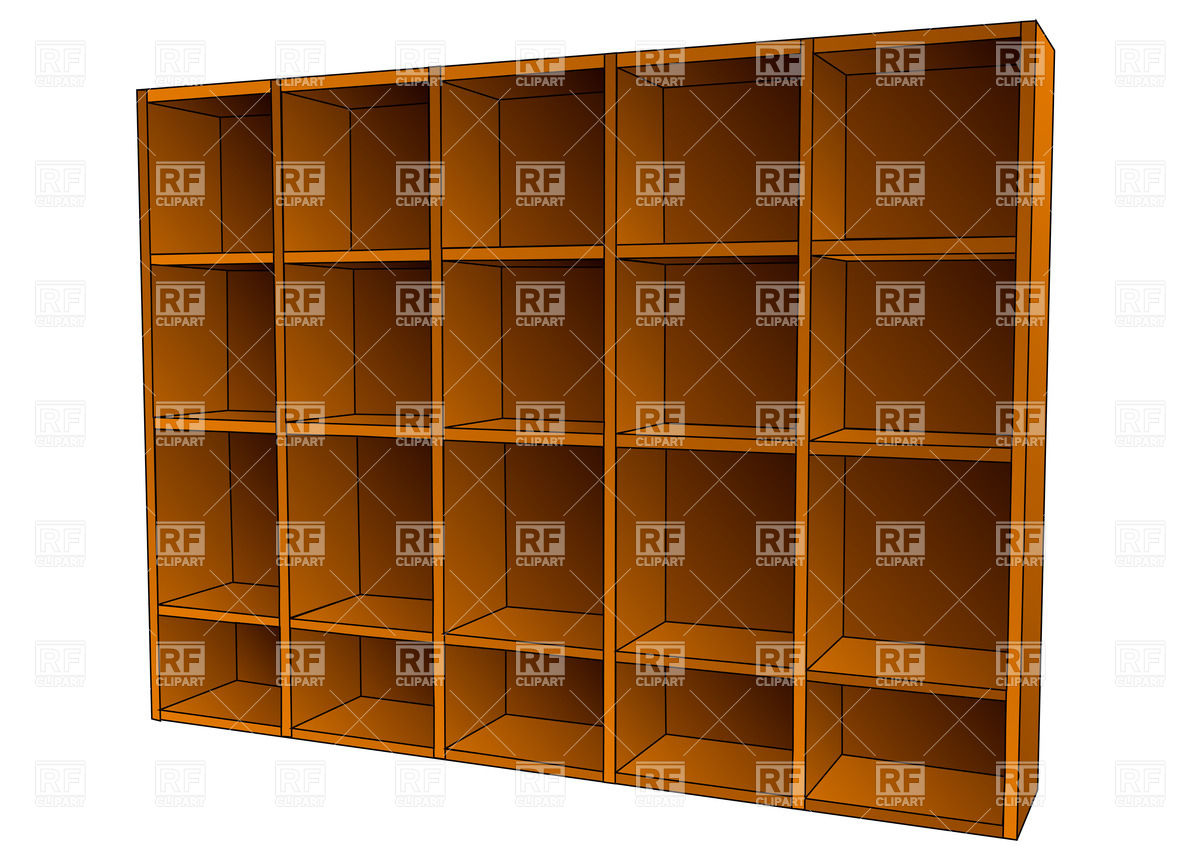 1200x849 Empty Book Shelf Vector Image Of Objects Arkela