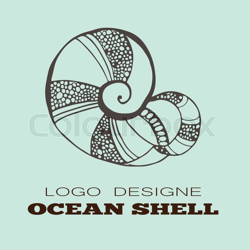 800x800 Ocean Shell Logo, Ocean Shell Element Stock Vector Colourbox