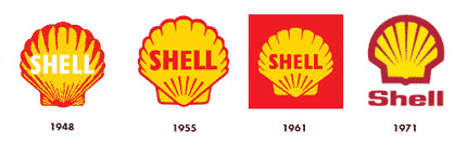 430x145 Shell Logo Evolution Logo Design Love