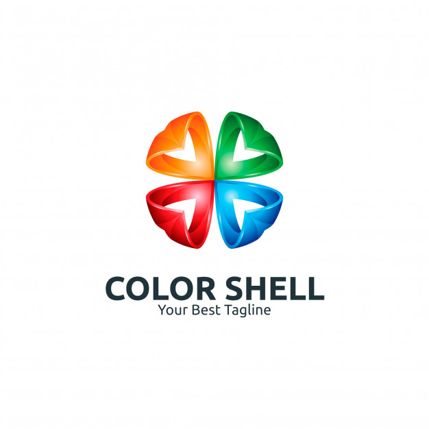 626x626 Color Shell Logo Illustration Template Vector Premium Download