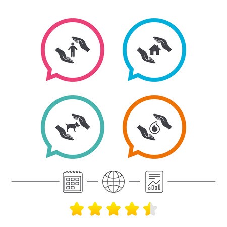 450x450 Hands Insurance Icons Shelter For Pets Dogs Symbol Save Water