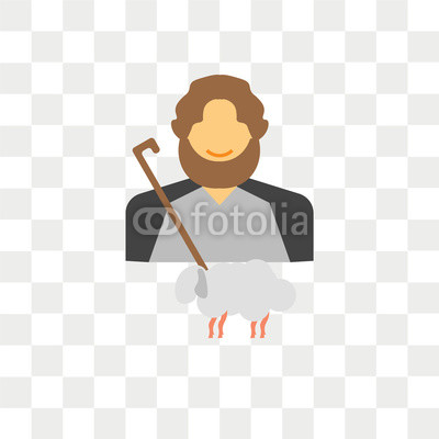 400x400 Shepherd Vector Icon Isolated On Transparent Background