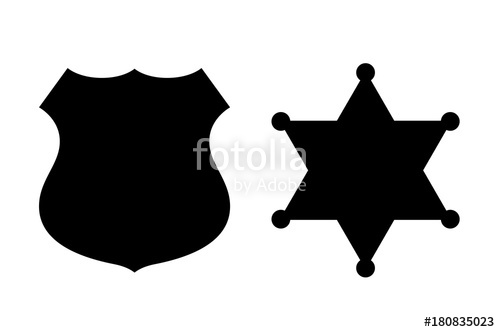 500x332 Policeman And Sheriff Badge Icon Stock Image And Royalty Free
