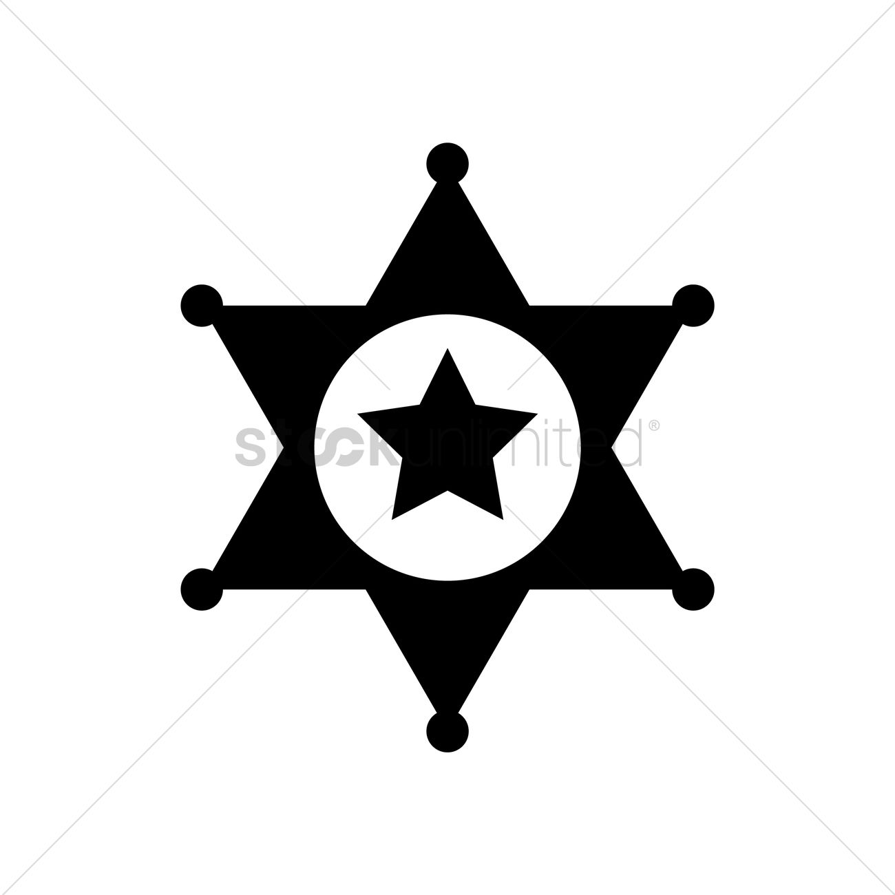 1300x1300 Sheriff Badge Vector Image