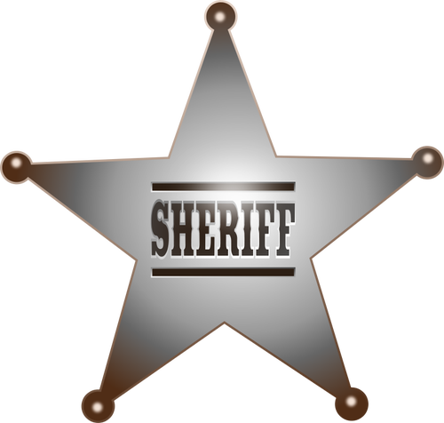500x476 Sheriff Badge Vector Image