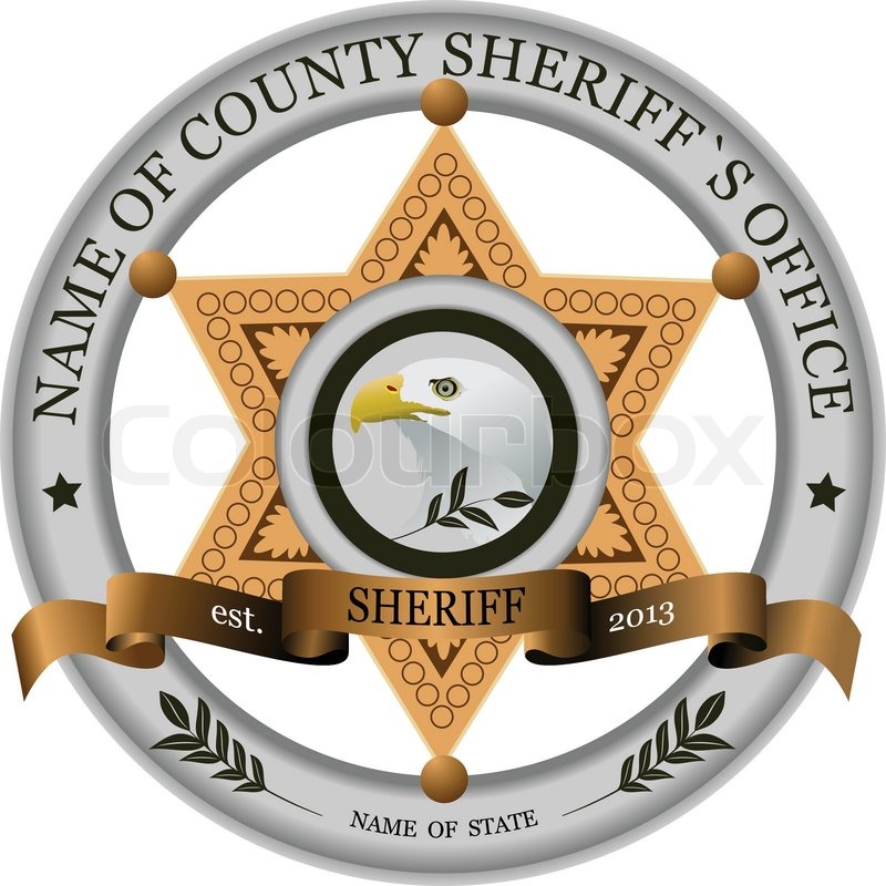 Sheriff's Badge On A White Background Stock Vector Colourbox 800x800 Sheriff's Badge On A White Background Stock Vector Colourbox