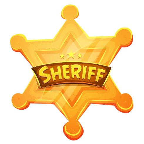 490x490 Sheriff Marshal Star Gold Medal Icon