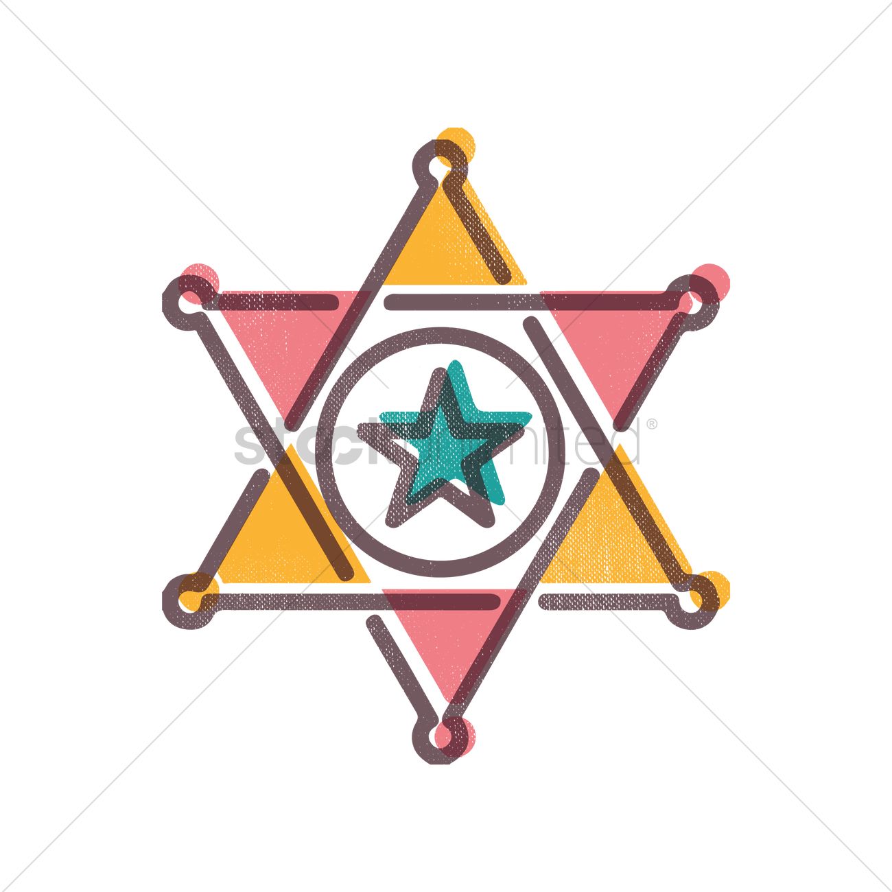 1300x1300 Sheriff Badge Vector Image