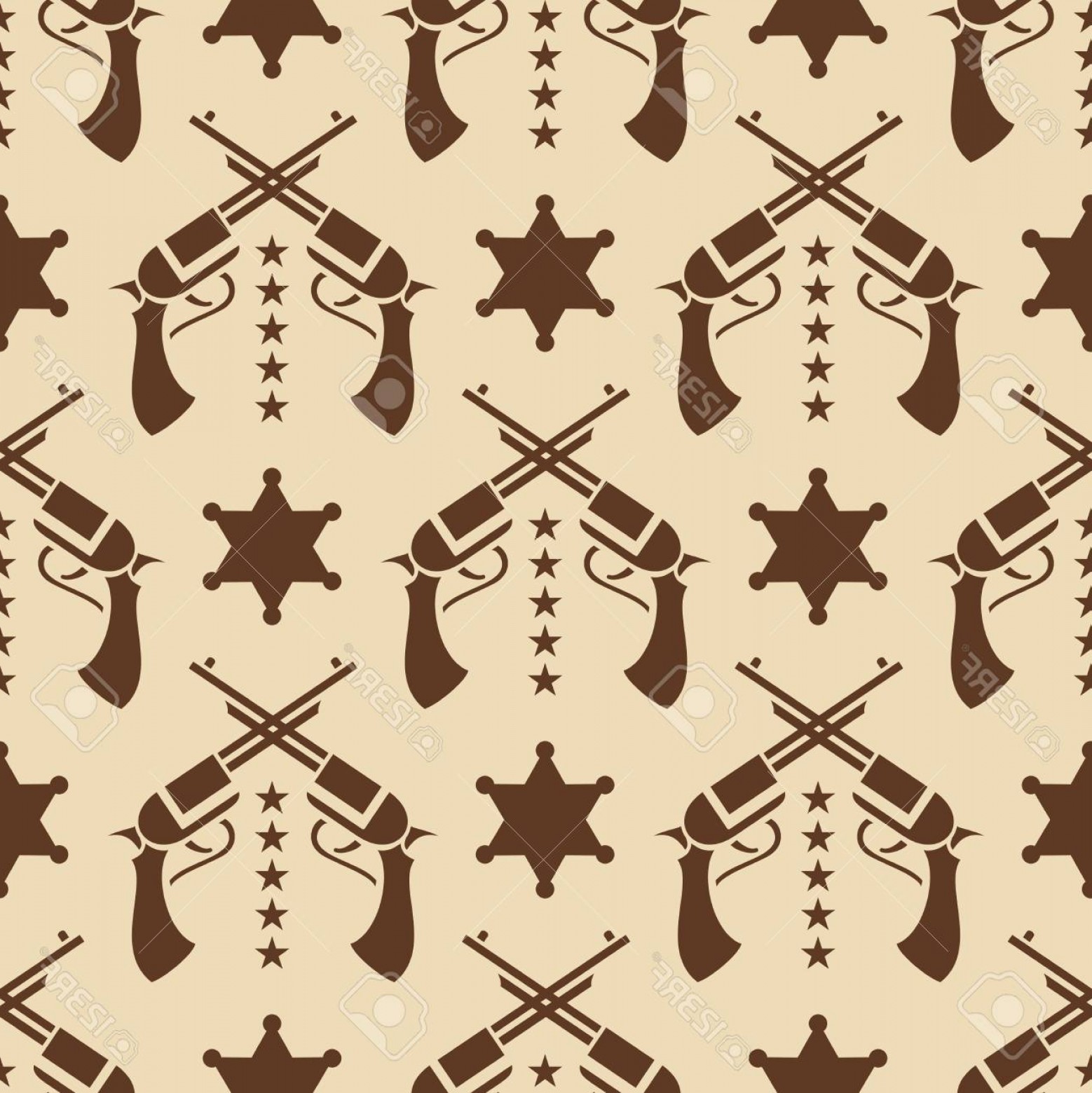 1558x1560 Photostock Vector Vintage Western Seamless Pattern With Colts