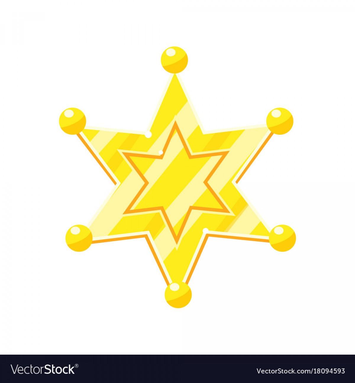 1200x1296 Best Sheriff Marshal Golden Cartoon Glossy Star Vector Design