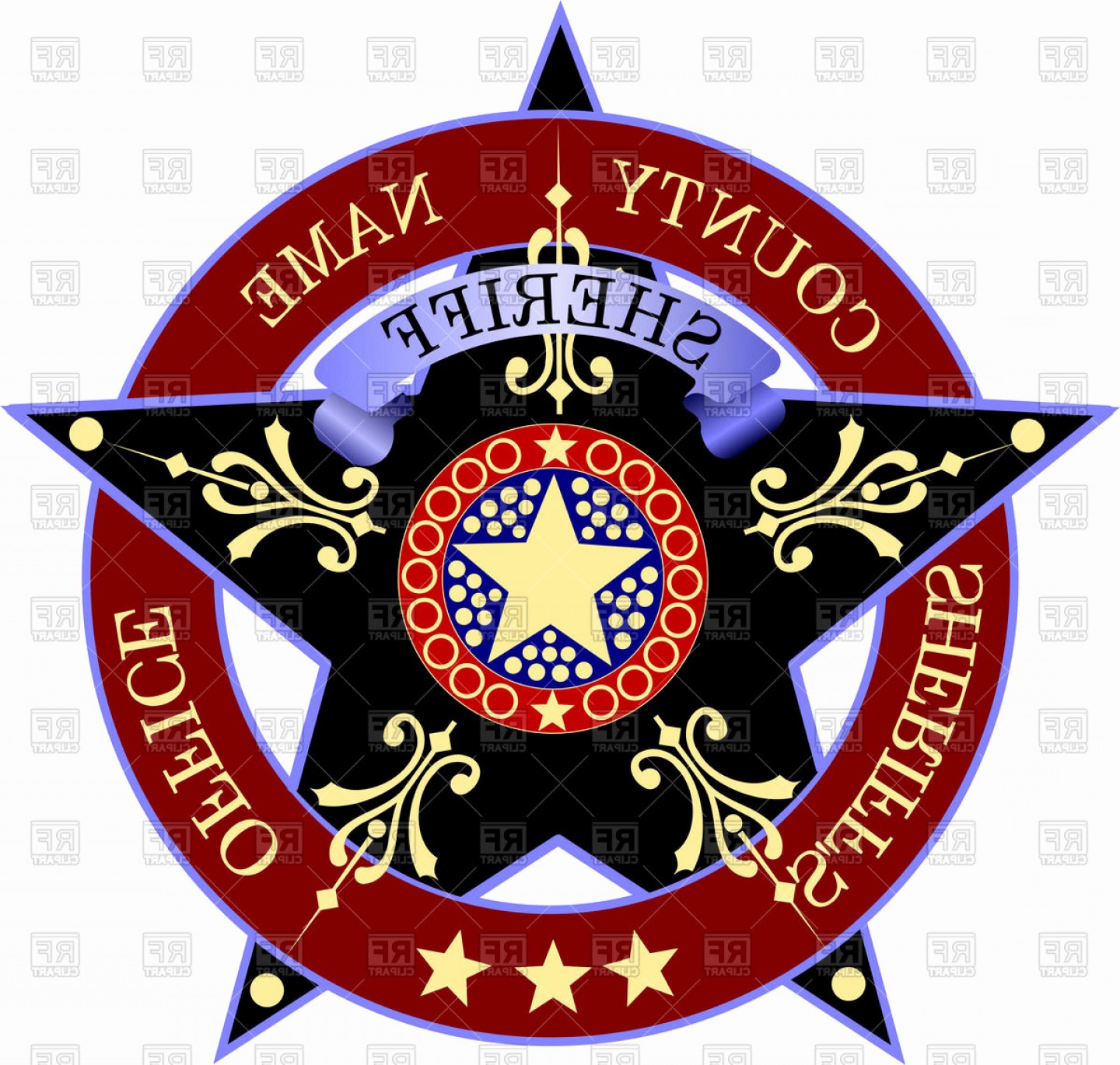 1440x1370 Sheriffs Star Badge Vector Catchsplace
