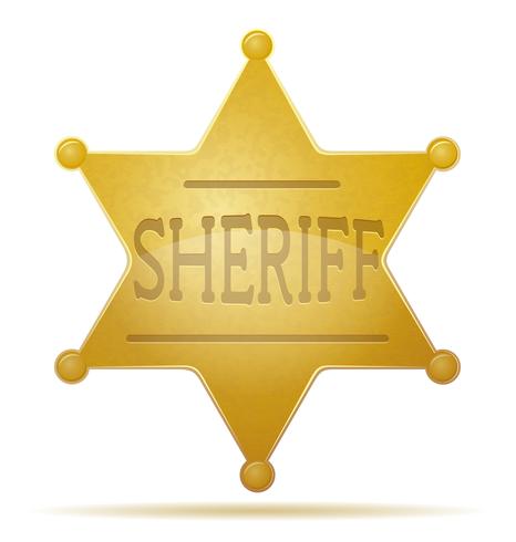 466x490 Star Sheriff Vector Illustration