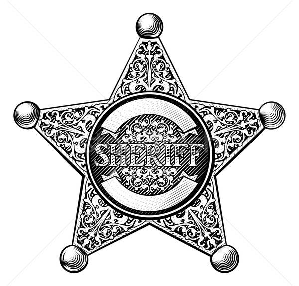 600x574 Sheriff Star Badge Vector Illustration Christos Georghiou
