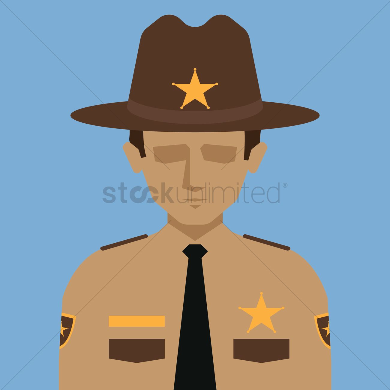 1300x1300 Sheriff Vector Image