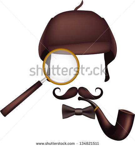 431x470 Sherlock Holmes Detective Inventory Stock Vector