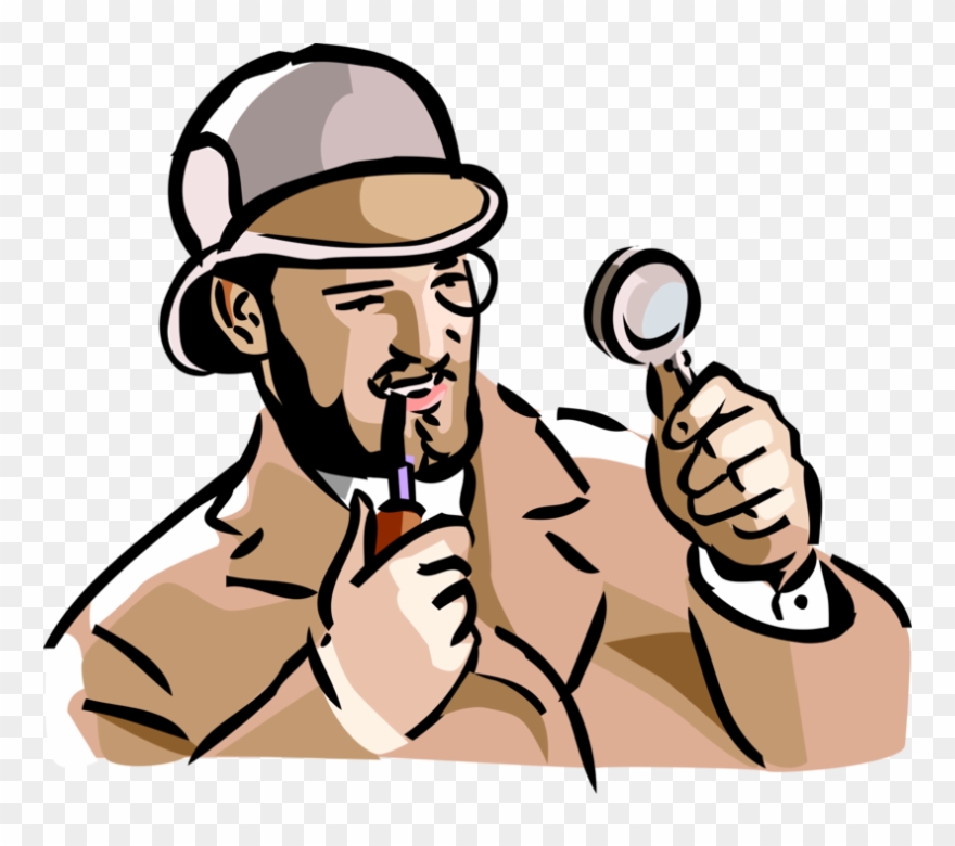 880x780 Vector Illustration Of Sherlock Holmes Investigator