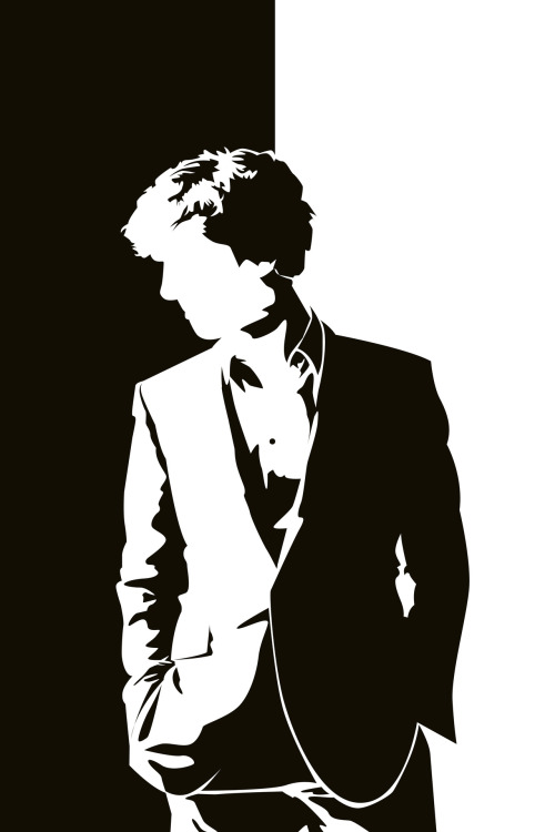 500x750 Bbc Black And White Sherlock Design Sherlock Holmes Benedict