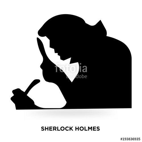 500x500 Sherlock Holmes Silhouette Stock Image And Royalty Free Vector