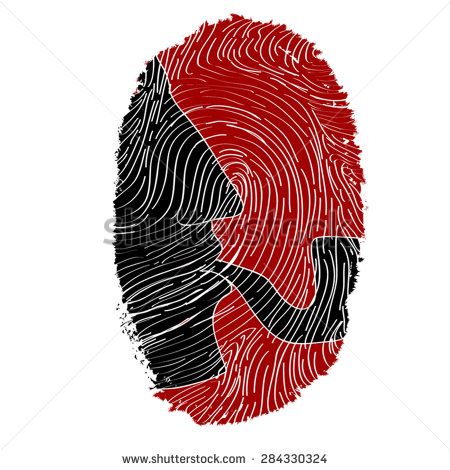 450x470 Sherlock Holmes Silhouette In Bloody Fingerprint