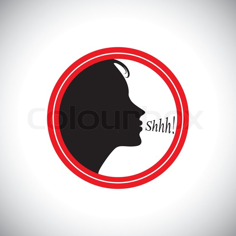 Young Woman Saying Shh To Silence Stock Vector Colourbox 800x800 Young Woman Saying Shh To Silence Stock Vector Colourbox