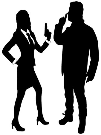 338x450 Silence Girl Mouth Over Zipper Closure Pop Art Retro Style