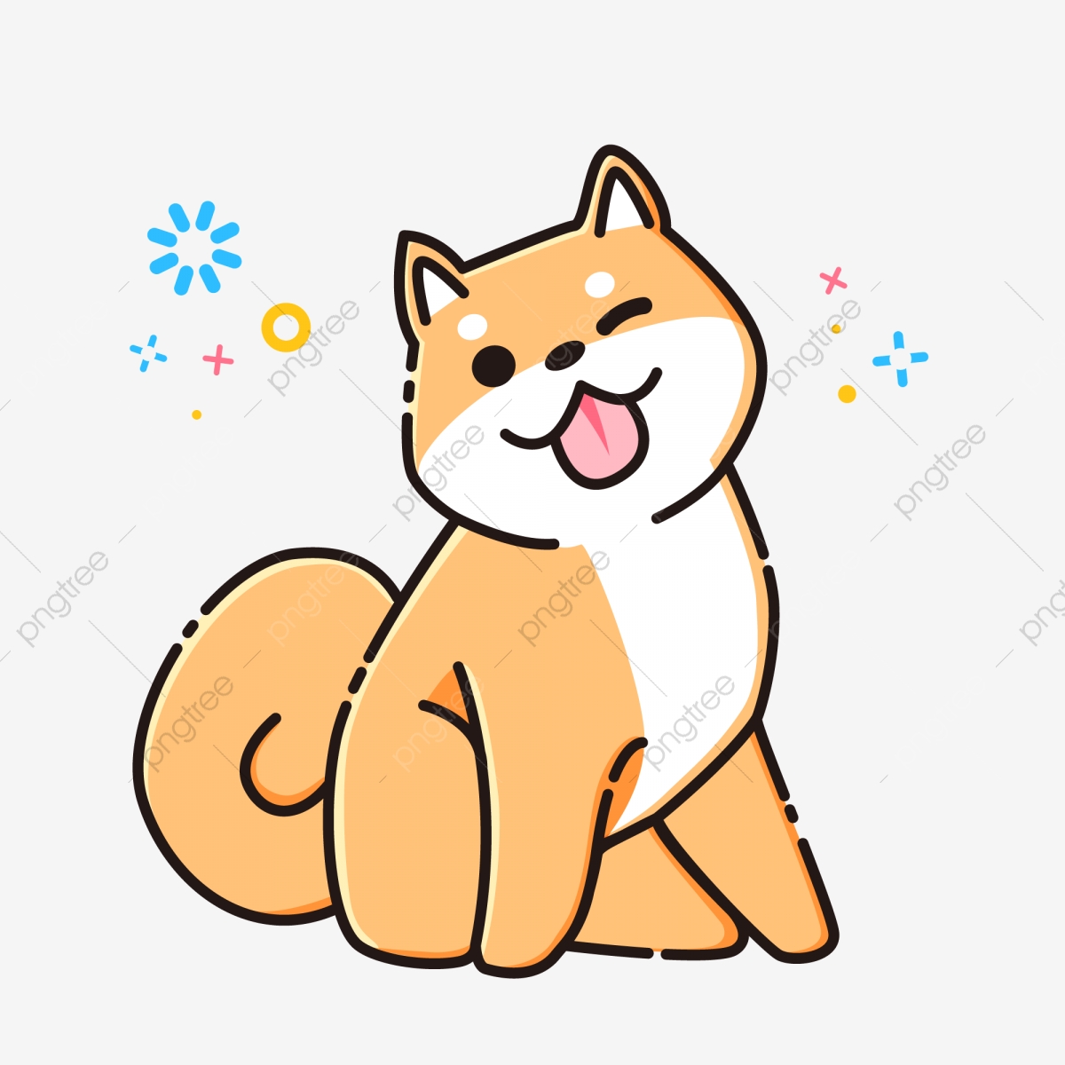 1200x1200 Mbe Cartoon Cute Shiba Inu Dog Animal Material, Mbe, Dog Material