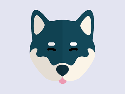 400x300 Black Shiba Inu Vector