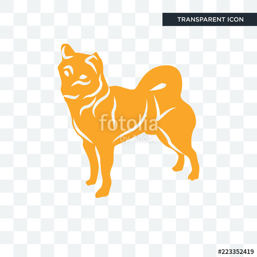500x500 Shiba Inu Vector Icon Isolated On Transparent Background, Shiba