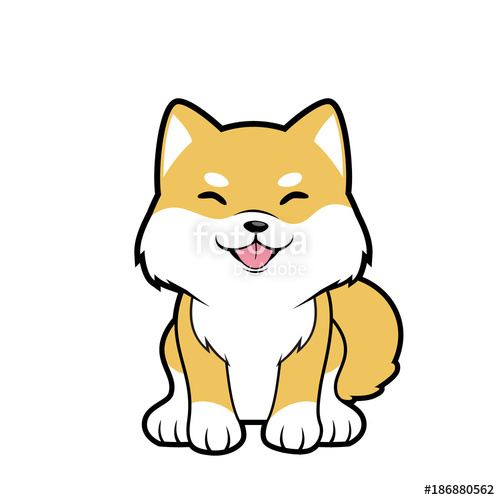 500x500 Cute Little Shiba Inu Stock Image And Royalty Free Vector