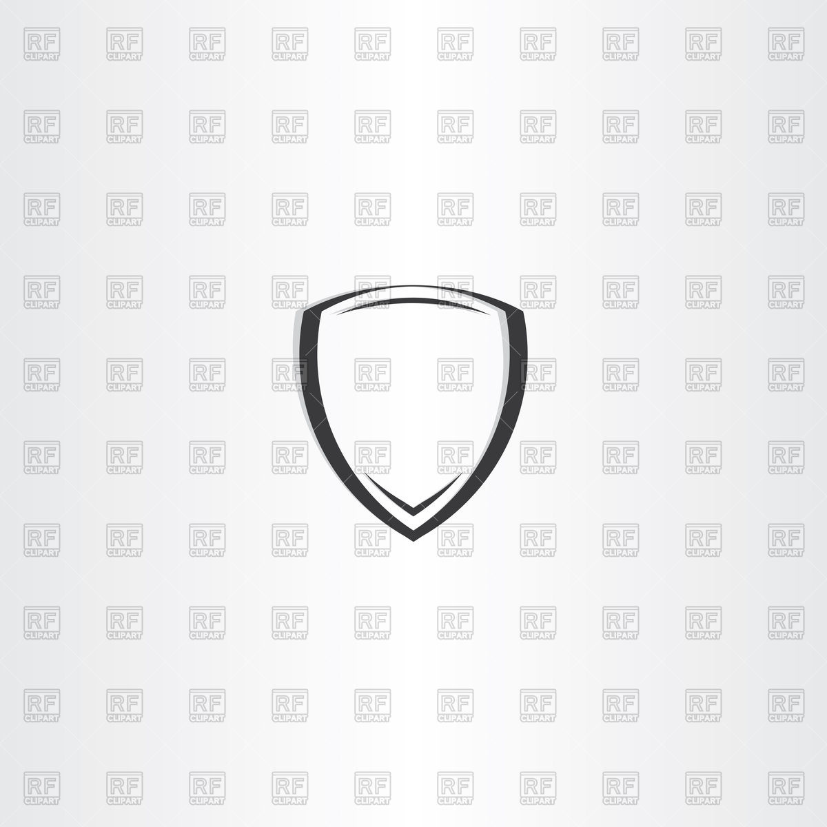 1200x1200 Stylized Black Shield Icon Vector Image Of Signs, Symbols, Maps