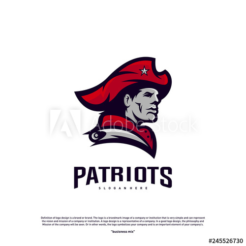 500x500 Patriots Logo Design Vector Head Patriots Logo Design Template